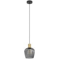 EGLO Empoli pendant light, black/brass-coloured
