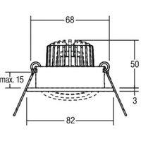 BRUMBERG LED recessed spotlight Tirrel-R, on/off, light gold