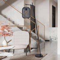 EGLO Wrington floor lamp, height 194 cm, black, steel
