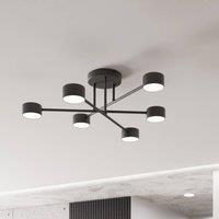 EMIBIG LIGHTING Ceiling light Mode 6, steel, 6-bulb, GX53, black