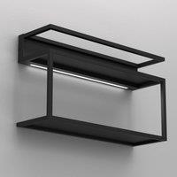 Luminex Shelf wall light, black, steel, 60 cm long, 1 x LED