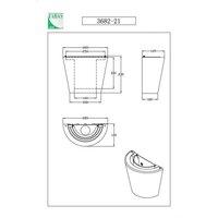 Fabas Luce Viki wall light, amber, glass, acrylic