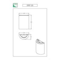 Fabas Luce Maribel wall light, white/transparent, glass, acrylic