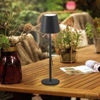 JUST LIGHT. GmbH JUST LIGHT. Euria LED table lamp, black, iron IP54