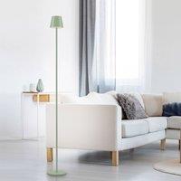 JUST LIGHT. GmbH JUST LIGHT. Euria LED floor lamp with rechargeable battery, green, iron,