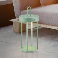 JUST LIGHT. GmbH JUST LIGHT. LED table lamp Anselm, green, 28 cm, iron