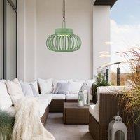 JUST LIGHT. GmbH JUST LIGHT. Akuba LED table lamp, green, 22 cm, bamboo