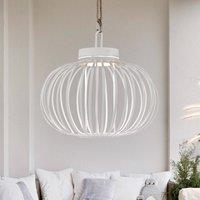 JUST LIGHT. GmbH JUST LIGHT. Akuba LED table lamp, white, 33 cm, bamboo