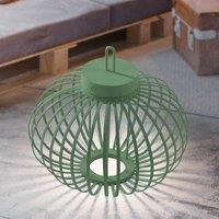 JUST LIGHT. GmbH JUST LIGHT. Akuba LED table lamp, green, 33 cm, bamboo