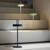 JUST LIGHT. GmbH JUST LIGHT. Amag rechargeable LED table lamp, green, iron, IP44