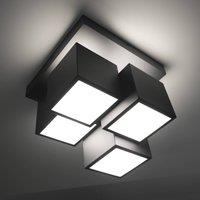 JUST LIGHT. GmbH JUST LIGHT. LED ceiling light Tetris, iron, 3000 K, black
