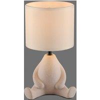 JUST LIGHT. GmbH JUST LIGHT. Ted table lamp, ceramic, seated, sand beige