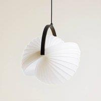 Lucande Helva pendant light, white, 1-bulb, 40cm, rotatable