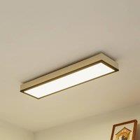 Lindby LED ceiling lamp Laviona, CCT, dimmable, concrete, 80 cm