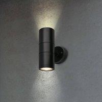 Briloner Outdoor wall light 3792025 black plastic up/down 2 x GU10