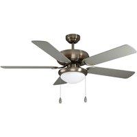 EGLO Ballina ceiling fan, E27, matt nickel, pull switch