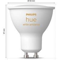Philips Hue White Ambiance GU10 4.2W Reflector, set of 3