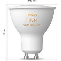 Philips Hue White Ambiance reflector LED bulb GU10 4.2 W, set of 2