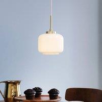 Dyberg Larsen hanging light Arp, brass-coloured, glass, 15 cm