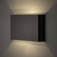 Nowodvorski Lighting Haga wall light, light grey, metal, 25 cm wide, G9