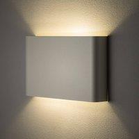 Nowodvorski Lighting Haga wall light, dark grey, metal, 25 cm wide, G9