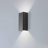 Nowodvorski Lighting Bergen wall light, dark grey, metal, 23 cm high, GU10
