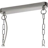 Searchlight Pyramid pendant light, chrome, glass, 3-bulb, 95 cm, E27