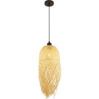 Searchlight Bali pendant light, 20 cm, bamboo, light wood, E27