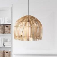 Searchlight Bali pendant light, 60 cm, bamboo, light wood, E27