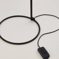 Searchlight Dulwich floor lamp, dimmable, black, metal, 152 cm, E27