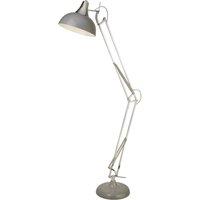 Searchlight Goliath floor lamp, grey, metal, E27, 170 cm, adjustable