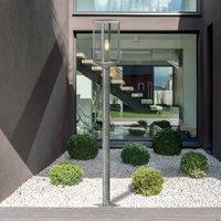 Searchlight Path light Box II, 90 cm high, silver/clear, glass, IP44