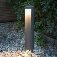 FARO BARCELONA LED pedestal light Chandra, dark grey, aluminium, height 45 cm