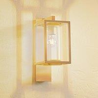 Lucande outdoor wall light Ferda, hanging, beige, IP44