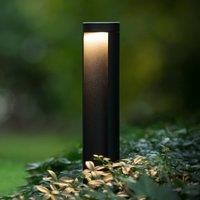 Lucide Combo LED path light, black, 65 cm, aluminium, IP54