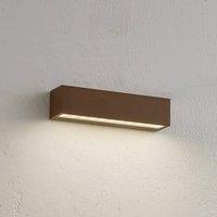 Lucande LED outdoor wall lamp Lengo, 25 cm, bronze, 1-bulb.