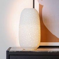 Lucide Flores table lamp, 17.5 cm, porcelain, white, E14