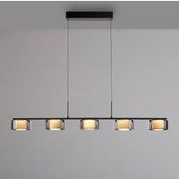 Paul Neuhaus LED hanging light Rika, 119 cm, glass, dimmable