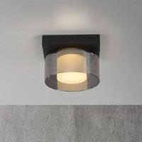 Paul Neuhaus LED ceiling lamp Rika, 15 cm, glass, dimmable