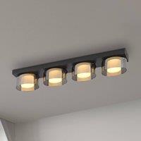 Paul Neuhaus LED ceiling lamp Rika, 70 cm, glass, dimmable