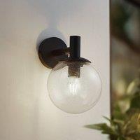 Lindby Dangan outdoor wall light, clear, glass, 20 cm