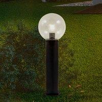 Lindby Dangan pillar light, clear, height 60 cm, glass, metal