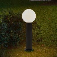 Lindby Dangan pillar light, white, height 60 cm, glass, metal