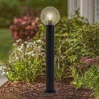 Lindby Dangan path light, clear, height 90 cm, glass, metal