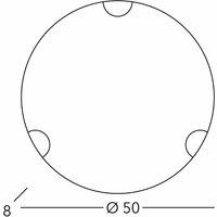 austrolux KOLARZ Nonna ceiling light, 50 cm, blue scattered flower, glass