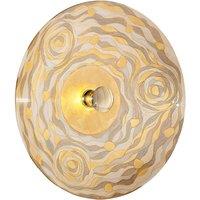austrolux KOLARZ Luna wall lamp, cream-coloured, 62 cm, glass/metal