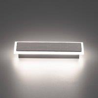 FISCHER & HONSEL LED wall light Aluro, metal, nickel-coloured, CCT, dimmable
