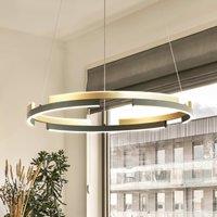 FISCHER & HONSEL Circly LED pendant light, metal, remote control, CCT, dimmable