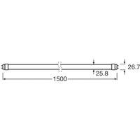 OSRAM LED light bulb T8 18.3W Fluora tube bulb 2,500K 150cm