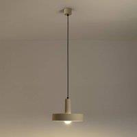 LEDS-C4 hanging light Keops 1, brown matt, 28 cm, aluminium